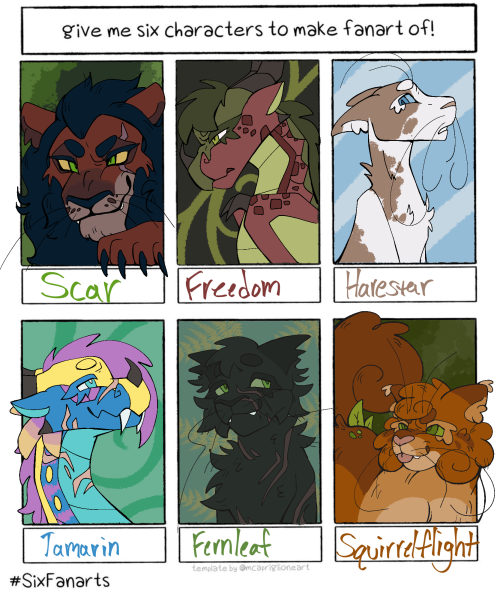 6 Characters Challenge!! Ty To Everyone Who Requested Someone :))