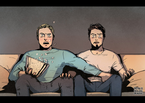 ireallyshouldbedrawing:@smileandasong , here is your @stevetony-halloween-exchange gift! I don&rsquo