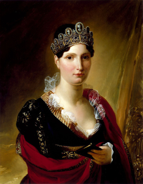 Elisa Bonaparte, Grand Duchess of Tuscany by Joseph Franque, 1812
