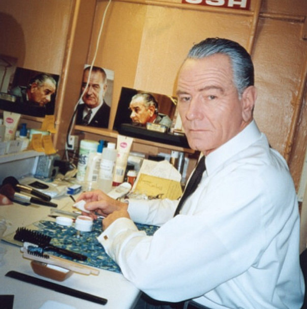 bryancranston:
“ “And in the makeup area, I have a few pictures of Lyndon. I’ll look over at him and catch his eye while I’m applying makeup.” [x]
”