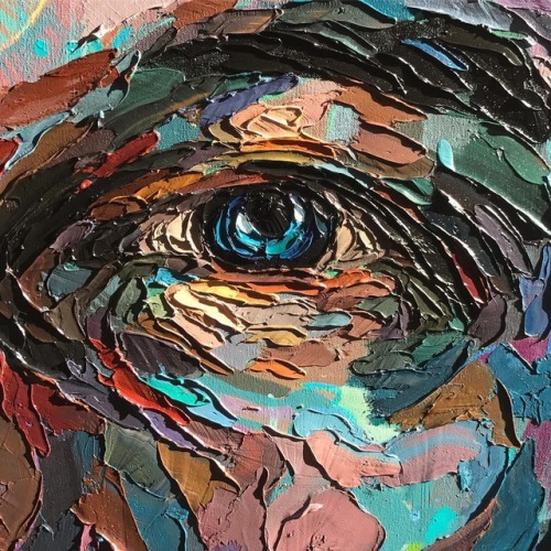 crossconnectmag: Knife Paintings by Joshua Miels  Joshua Miels is a contemporary artist ba