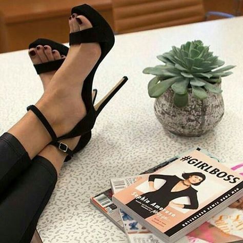 heels-and-more: Would you wear these? High heels to your heart’s content ;)