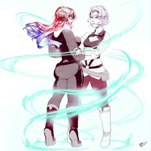 scribble-freak: “ There’s an energyWhen you hold meWhen you touch meIt’s so powerful “ Fortunately, I gayed just in time for day 7 of @charoixweek !