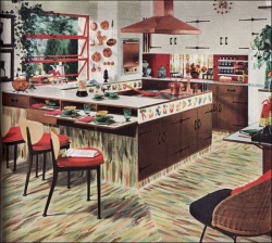 theniftyfifties:  A 1954 Armstrong kitchen