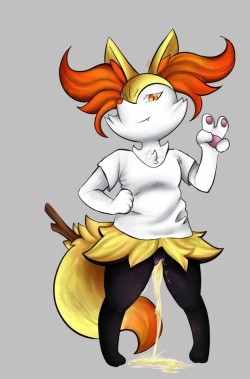  braixen by raveneevee  