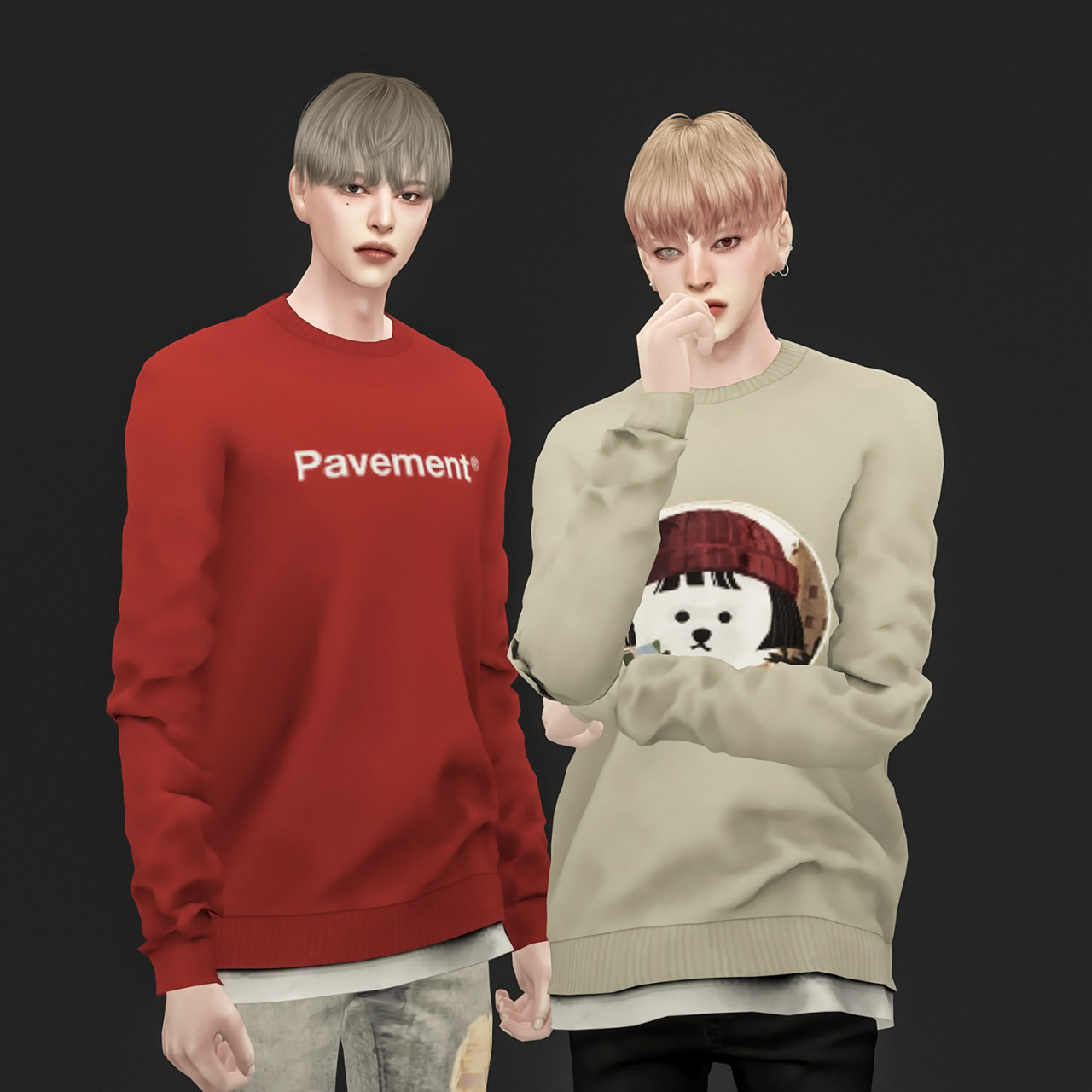 sudal&sims - [sudal] sweatshirt M all lod 24 Swatch ♥ Thanks...