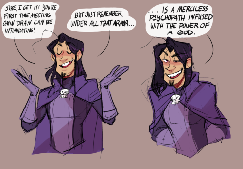 prinxe: this drawing is really old but i still like the way omin and jim talk about each other in th