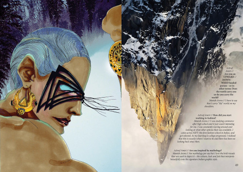 MANISH ARORA as featured in ILLUSTRASHION Magazine – issue #0 “MYTH”Illustrations by Achraf Amiriwww