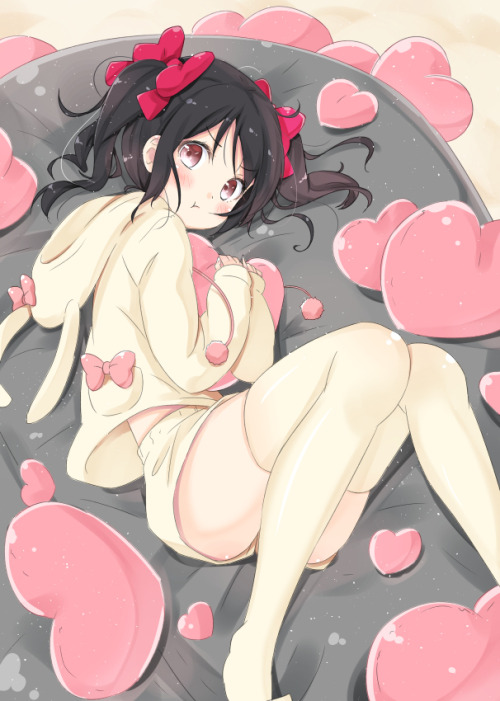 veritas-senpai: パジャマにこにー by 茶みらい on pixiv
