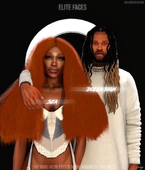 ELITE FACES IS BACK!!!!!!!!! With our Halloween themed twist. Comes with 2 versions of SZA -SZA’s re