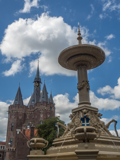 The Sassenpoort (Medieval City Gate) In Zwolle From Different Angles.