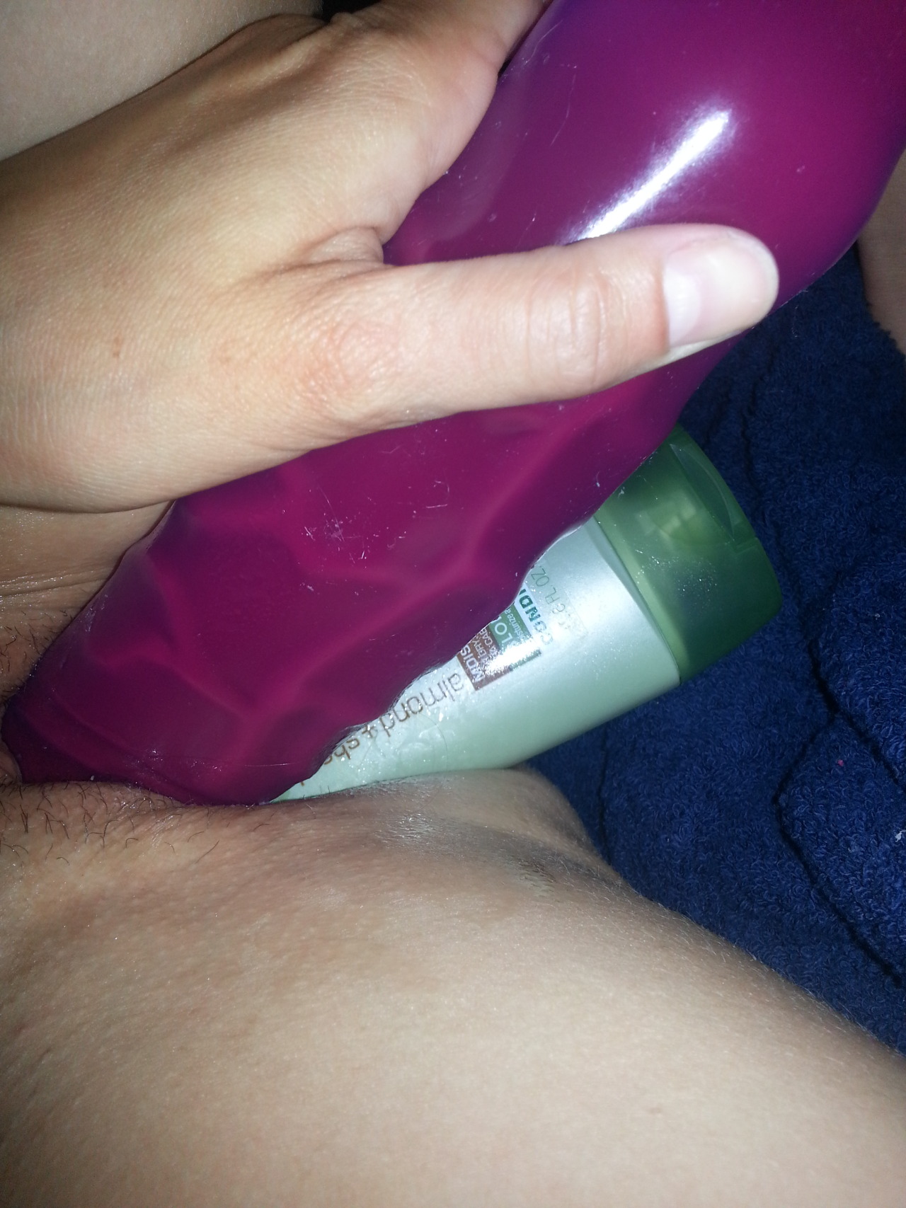 great-gaping-girls:  jesssir69:  DP pre tattoos  big dildo and a shower gel is a