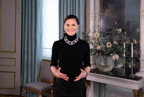 9th February 2021 // Crown Princess Victoria digitally opened Stockholm Fashion Week which gives Swe