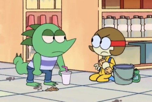 deadendfriend: junk-hed: Retail  Favorite scene.   OK Dendy: Let’s Be KO!, the latest epi