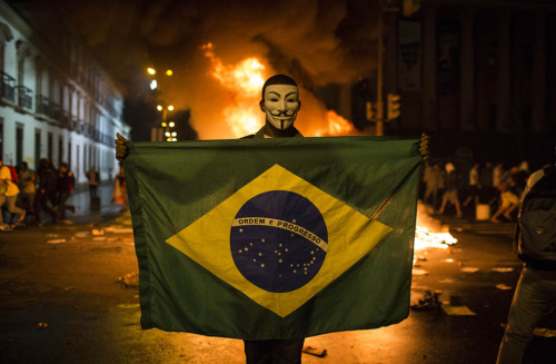 theatlantic:  In Focus: Protests Spread Across Brazil  Starting late last week, with several small protests denouncing a hike in public transport fares, demonstrations flared up yesterday, encompassing larger public anger at poor public services, police