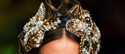 runwayandbeauty:  Headpieces: Dolce &amp; Gabbana Spring 2017, Milan Fashion Week.