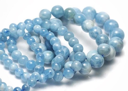 Indulge in some beautiful luxe stretch bracelets in the birthstone of the month, Aquamarine. That bl