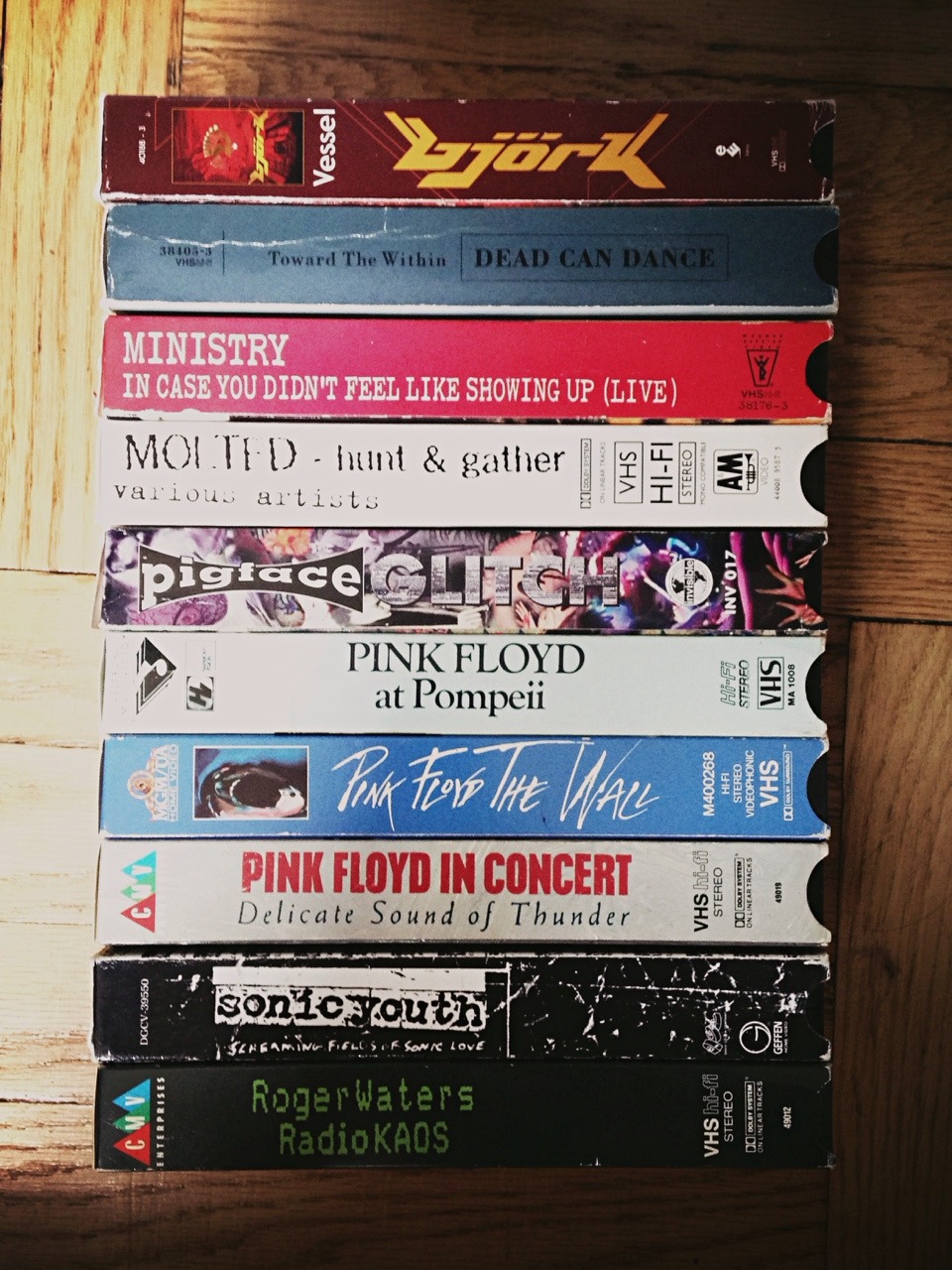 Just found some old music/concert VHS Tapes under the bed.