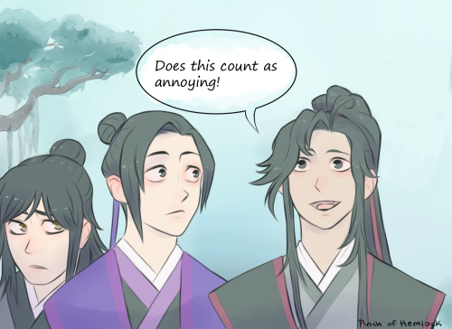 I recently been watching the anime Mo dao su zhi and i just had to draw the reference between the sc