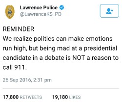 kaylawoloszyn:  This is an actual tweet, from an actual police station.. 