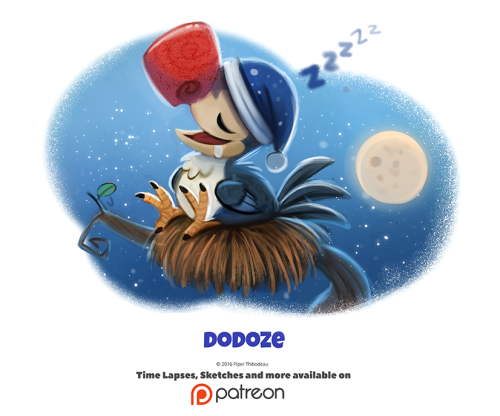 cryptid-creations: Daily 1340. Dodoze by Cryptid-Creations Bit of a sloppy one since I’ve pull