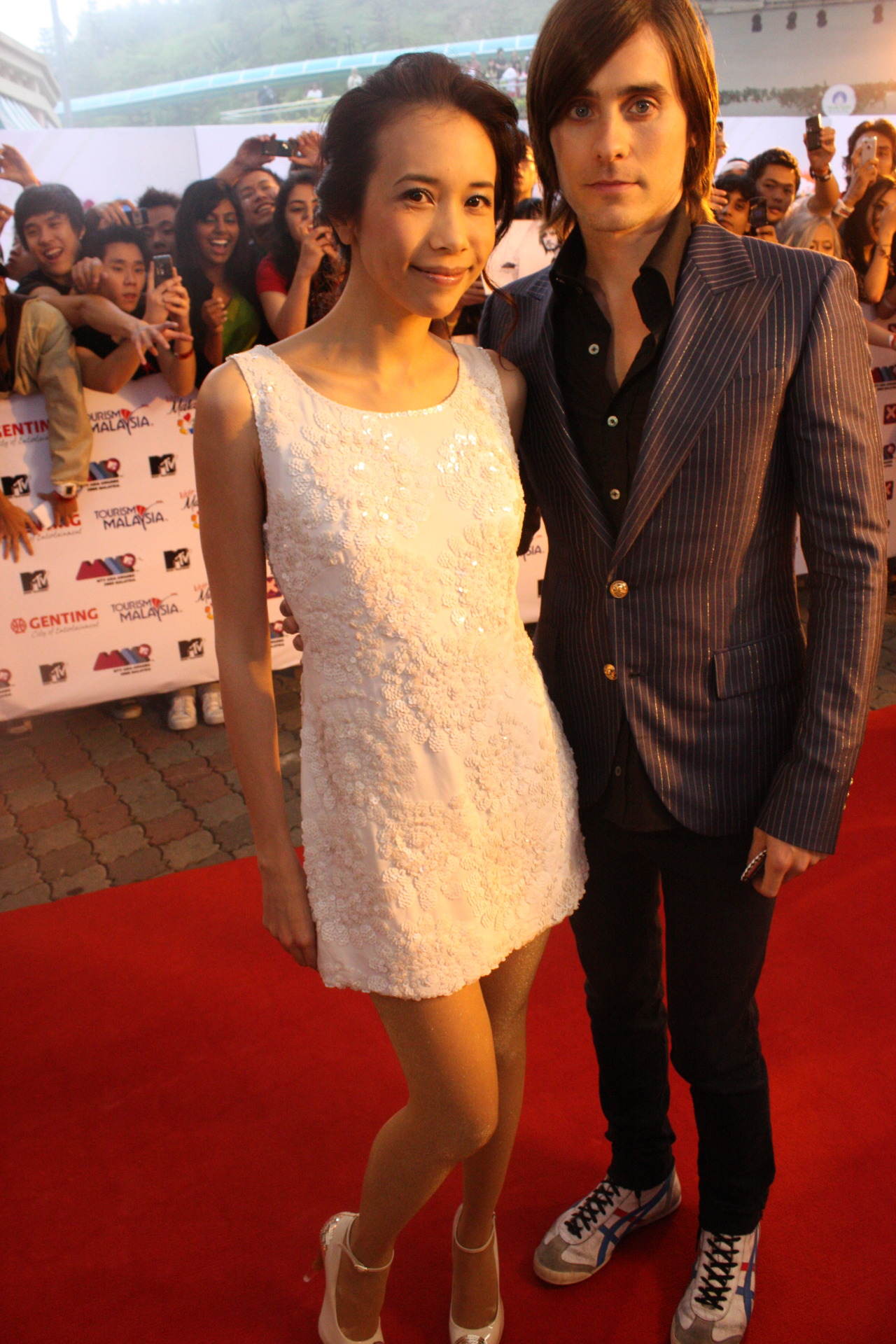 Karen Mok with Jared Leto at the 2008 MTV Asia Awards