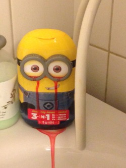 redditfront:  My mom bought a strawberry scented minion shampoo for my little brother.