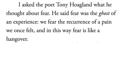 arabellesicardi: savagedefectives: mary ruefle  “In real danger, fear is a friend; afterw