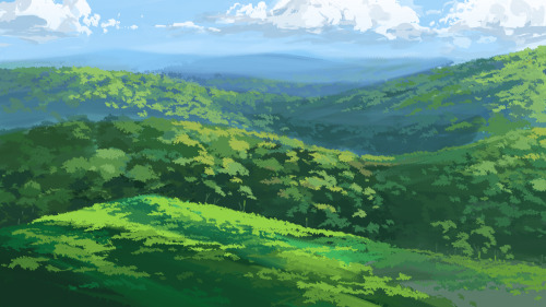 intindra: Was going to make Princess Mononoke fanart, but then I got distracted by the backgrounds.