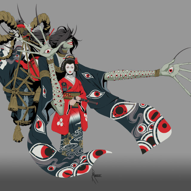 #Shikigami Dodomeki - Geisha. A Geisha uses her charm and wits over brute force to navigate through situations. In open combat...