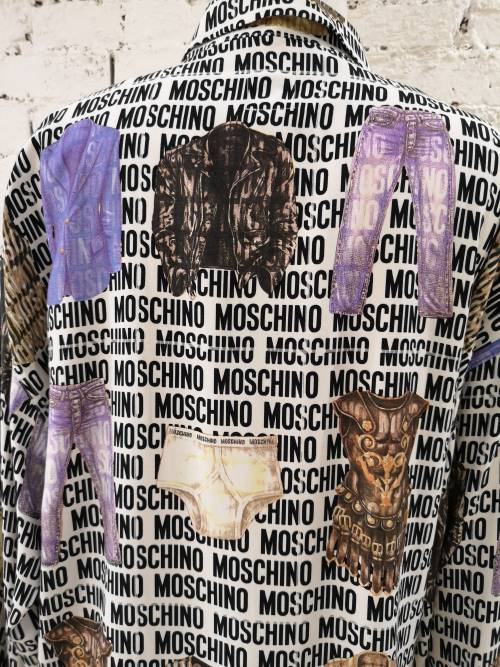 tapireye:Vintage Moschino Clothing-Print Shirt