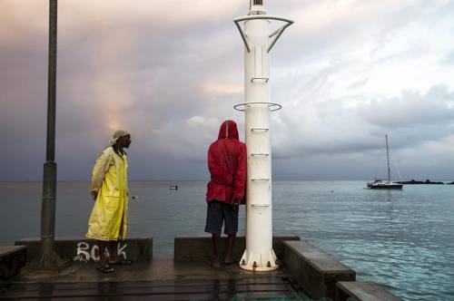 Fishermen at dawn, waiting for the weather.#caribbean #saintlucia #stlucia #caribbeanisland #carib