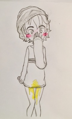 fluffy-omorashi:  Whoops!!! He pee!! 💛