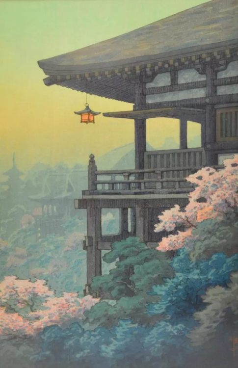 sumi-no-neko:伊藤 雄半 Ito Yuhan (Japan, 1882-1951)Kiyomizu Temple, 1930s