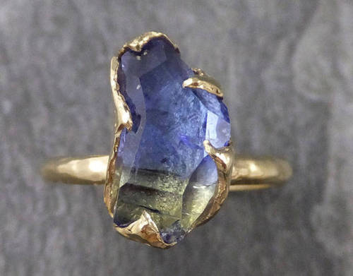 swoodthis:jillithe:sosuperawesome:Partially Faceted and Uncut Gemstone Rings Angeline Crowder Bo