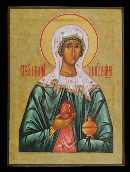 Byxasntine Mary Magdalene ion, artist from the Prosopon School of Iconology