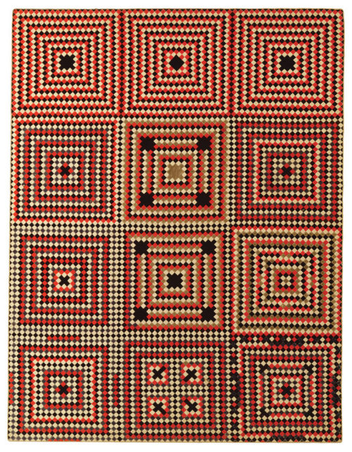 Soldier’s quilt in the square-within-a-square pattern, Crimea, India, or United Kingdom, c. 1850–188