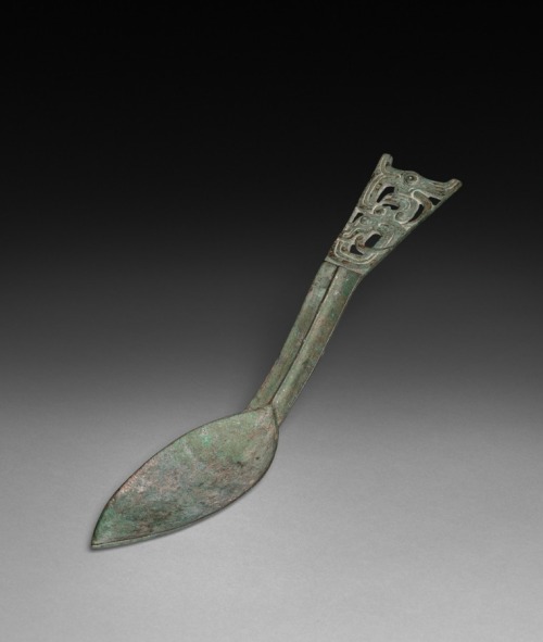Sacrificial Spoon, 1023-900 BC, Cleveland Museum of Art: Chinese ArtSize: Overall: 8.4 cm (3 5/16 in