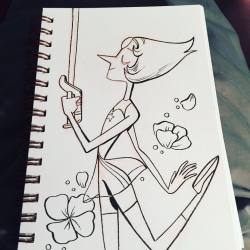 kathudsonart:  Doing some #sketches ahead of time for @momocon #ink #sketch #fanart #stevenuniverse #pearl #gemsona #spicysteweddemon 