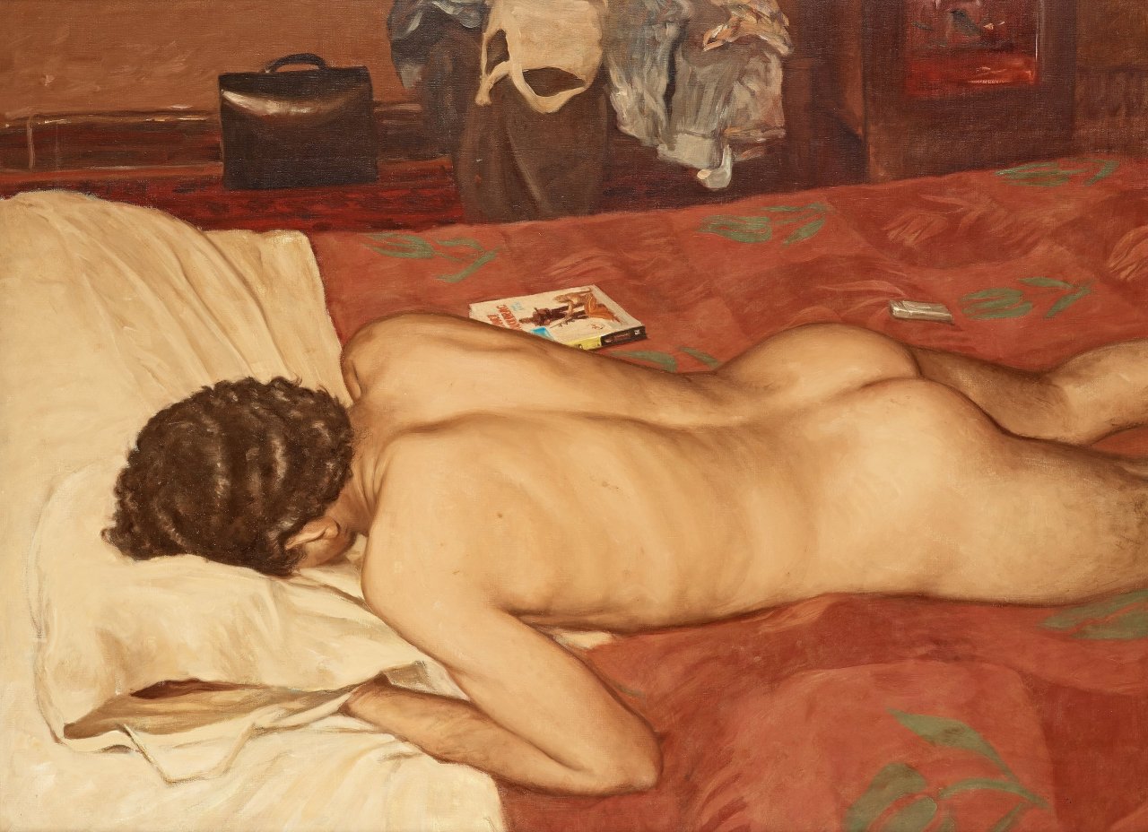 blastedheath:  Ola Billgren (Swedish, 1940-2001), Han [He], 1972-73. Canvas, 82 x