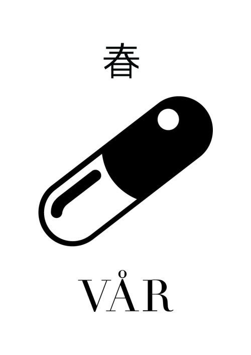 volkhvy:I made a poster-version of Big Love Record’s Sweatshirt design for Vår