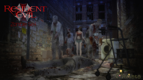 Resident Evil: Zombie SetThis set include 7 zombies. All poses made by me.Search in Sculpture catego