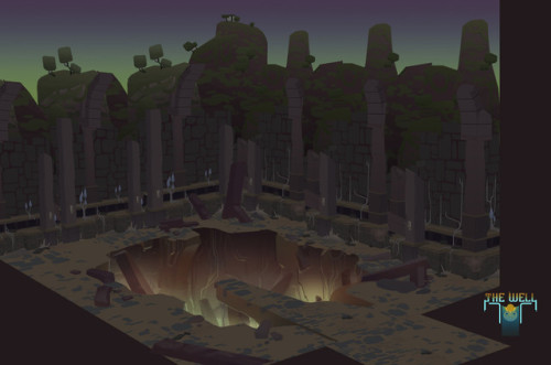 thecollectibles:    Concept art for The Well by Daniel Stultz