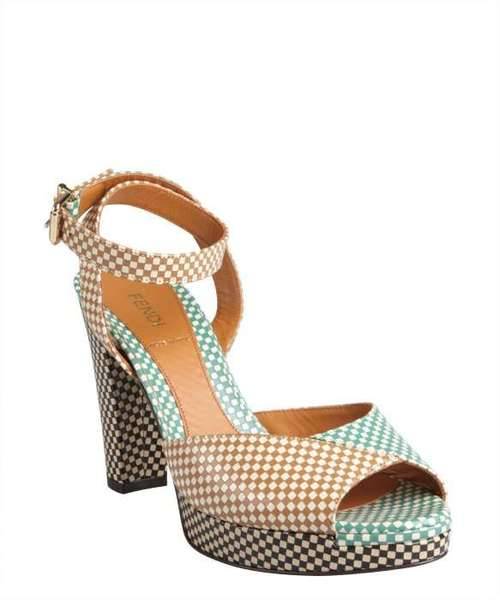 High Heels Blog colorblock-style: Tan And Mint Checkered Leather Colorblock… via Tumblr