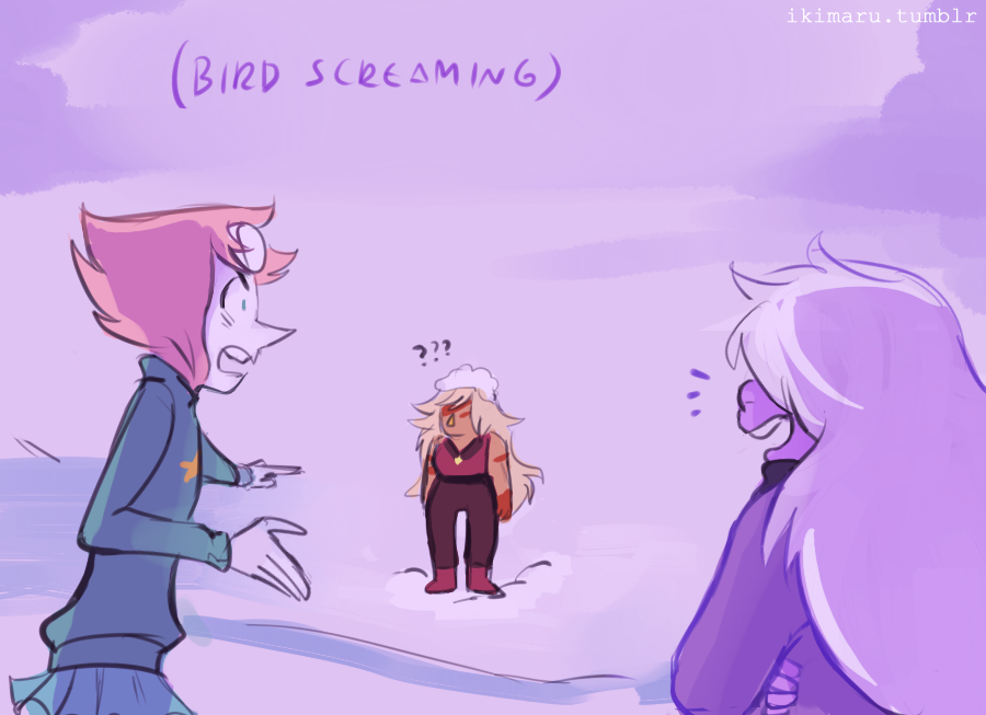 ikimaru:  in which Amethyst makes inappropriate use of Jasper’s nose lmao somebody