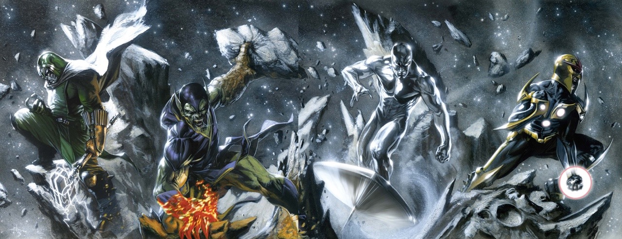 ungoliantschilde:  some widescreen Marvel paintings by Gabriele Dell’Otto. 