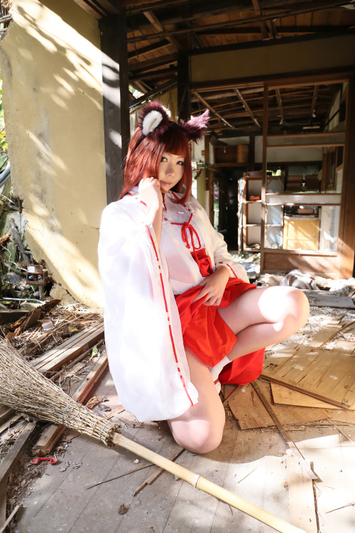 Cute Cosplay GIrl Higurashi Rin (Kitsune-Chan 3) 1-8