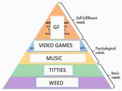 supportgay: maslow was a fucking idiot here is the real hierarchy of needs