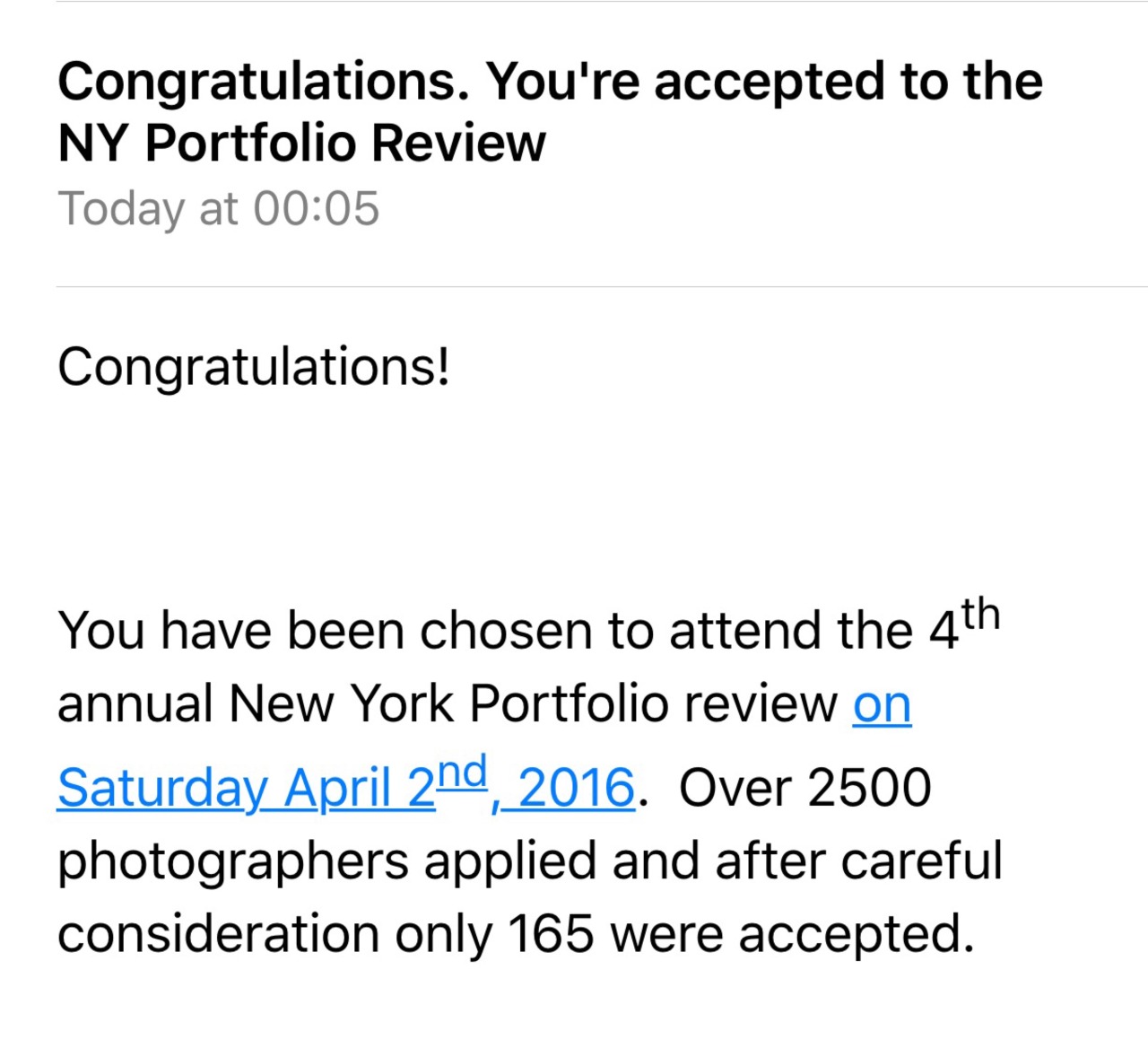 Woop woop… Second times a charm? Last time around I had my ass handed to me, but it inspired me to keep going. My last review at the Bronx Documentary Center was wildly more positive. So I plan on redeeming myself at the 2016 NYT portfolio review...