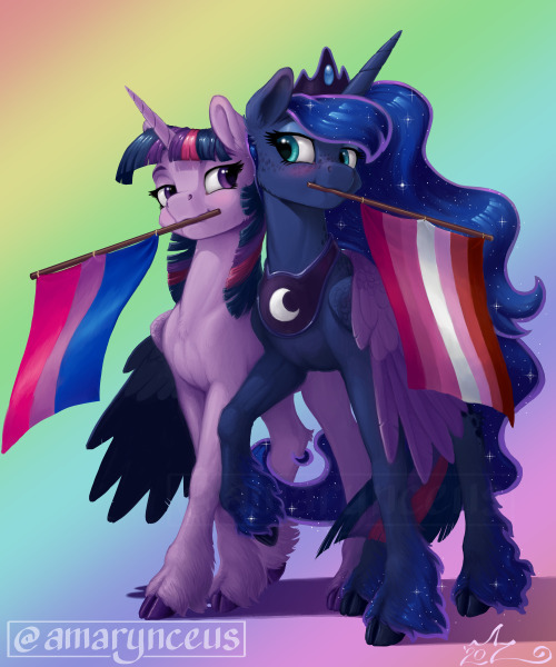 texasuberalles:   Pride Horses 2020  by  Amarynceus https://amarynceus.tumblr.com/ 